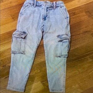 Kids Light Blue Cargo Jeans